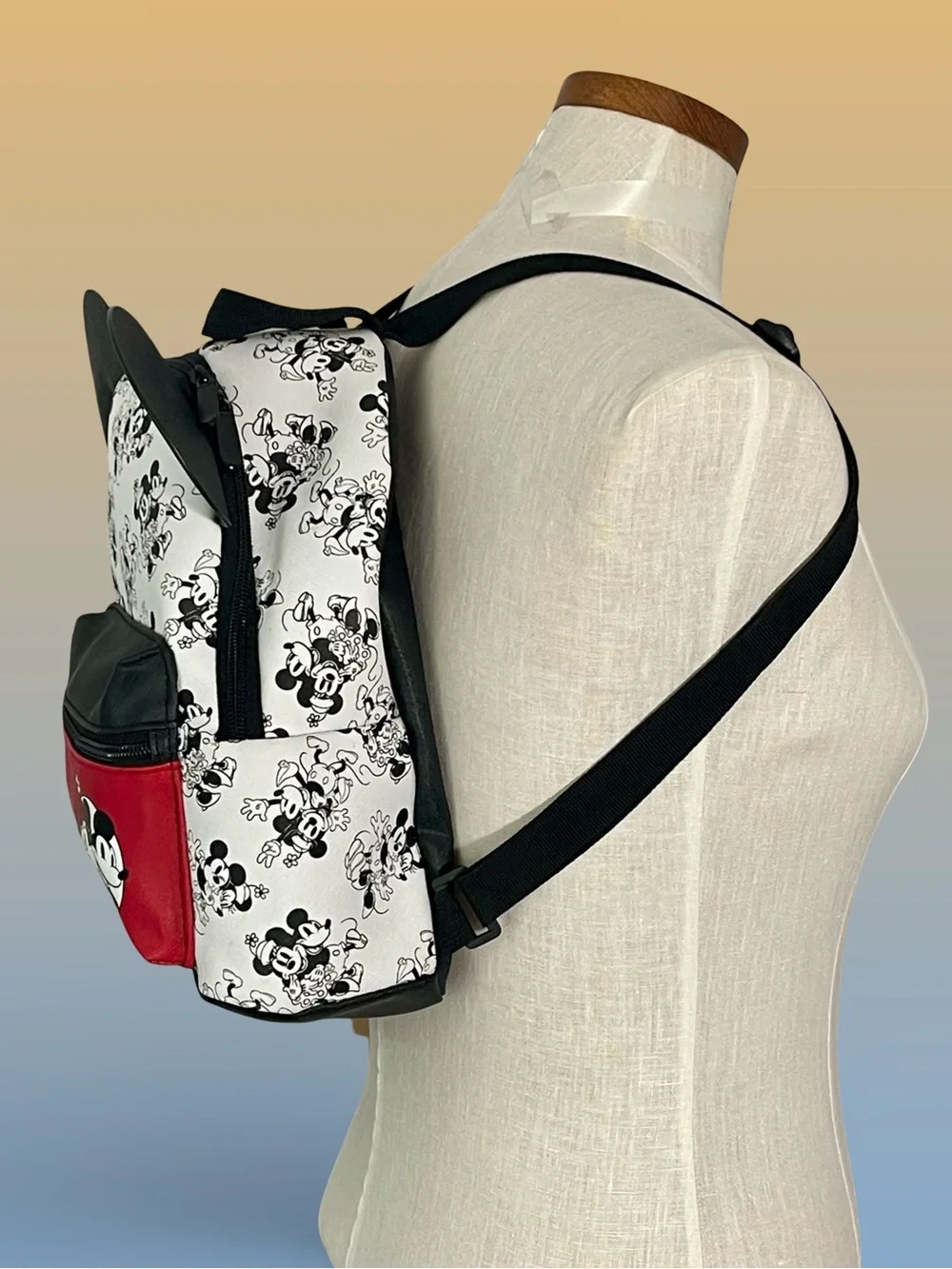 Disney Mickey & Minnie Mouse Mini Backpack Bioworld 11.5